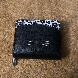 Kate Spade cat micro wallet